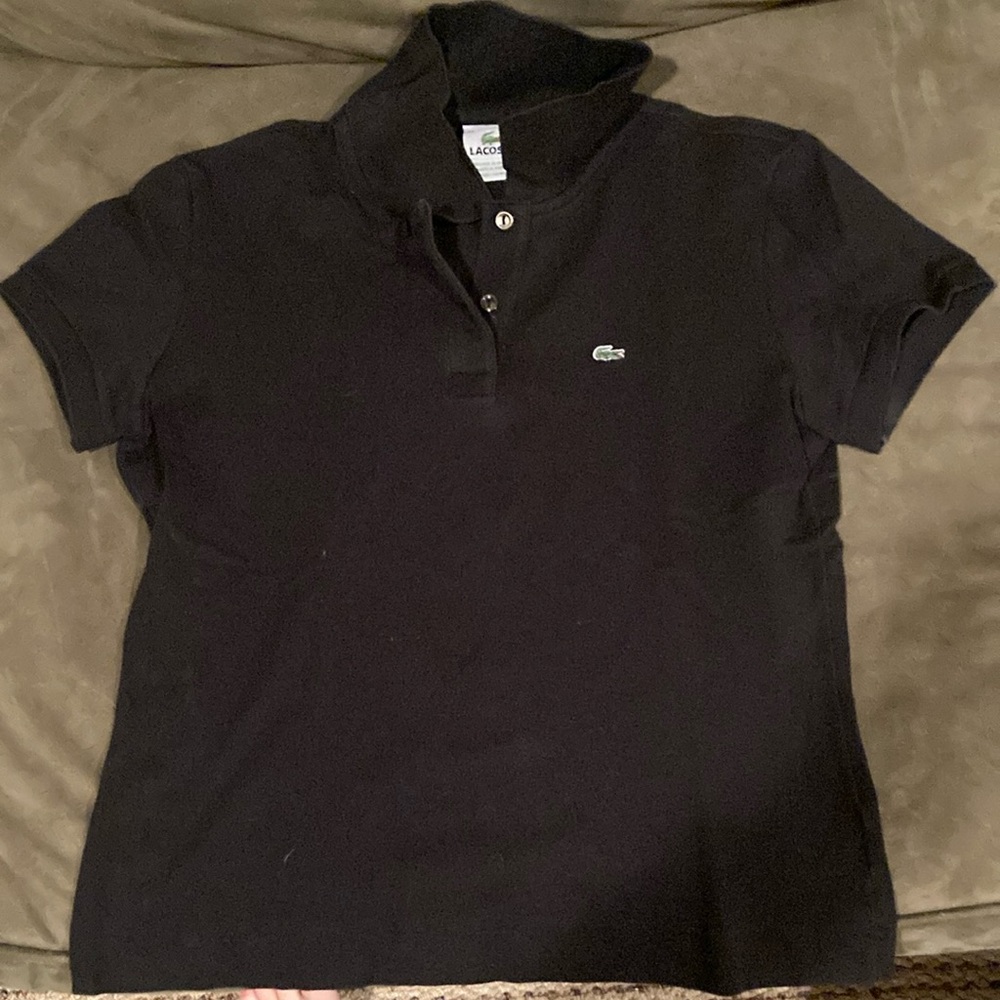 Lacoste Black Short Sleeve Tee